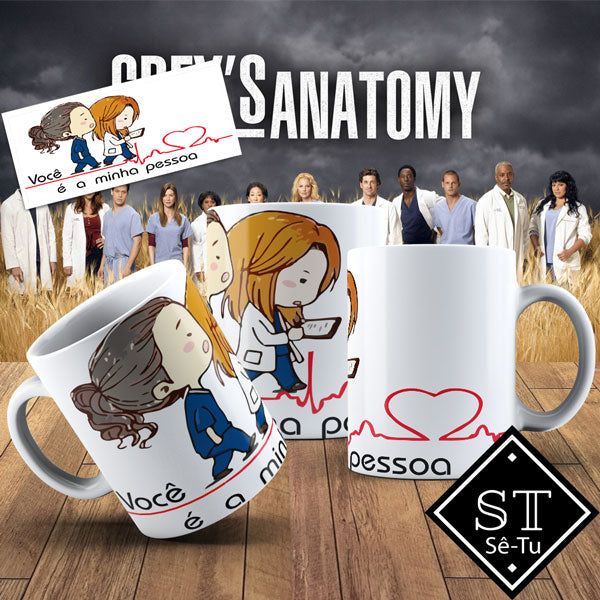 Caneca Grey's anatomy GK